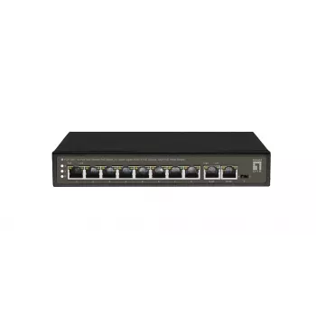 LevelOne FGP-1031 tinklo jungiklis nevaldomas Gigabit Ethernet (10/100/1000) Power over Ethernet (PoE) juodas