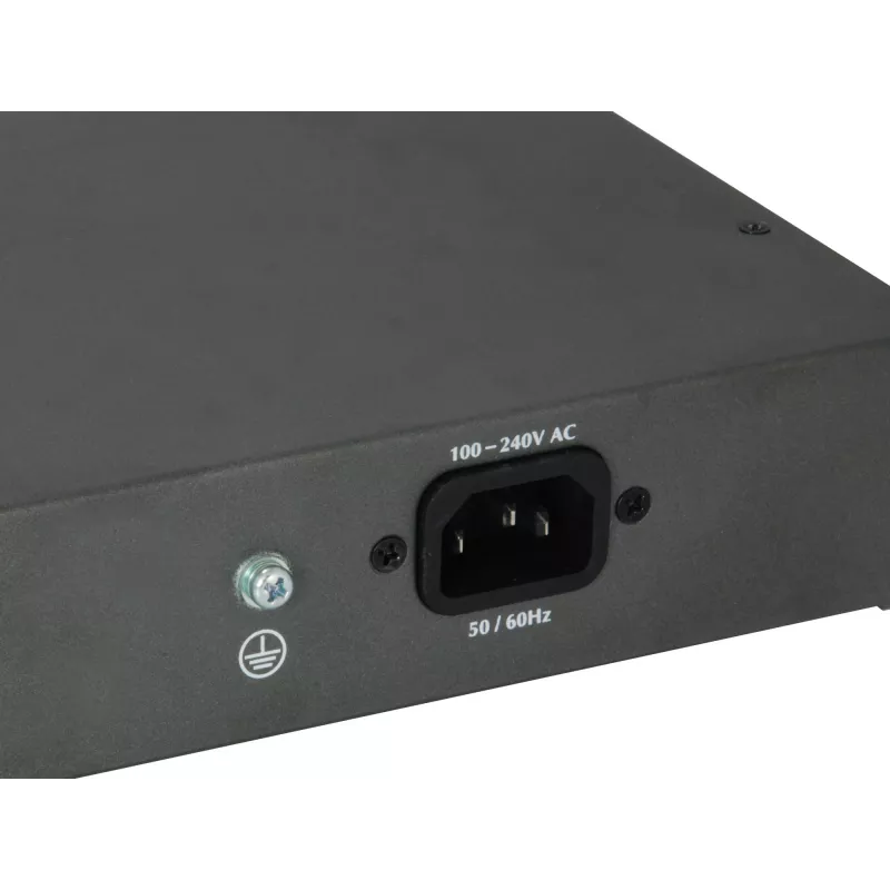 Valdomas L2 Gigabit Ethernet PoE komutatorius LevelOne GEP-2652, 24x PoE + 2x SFP, pilka