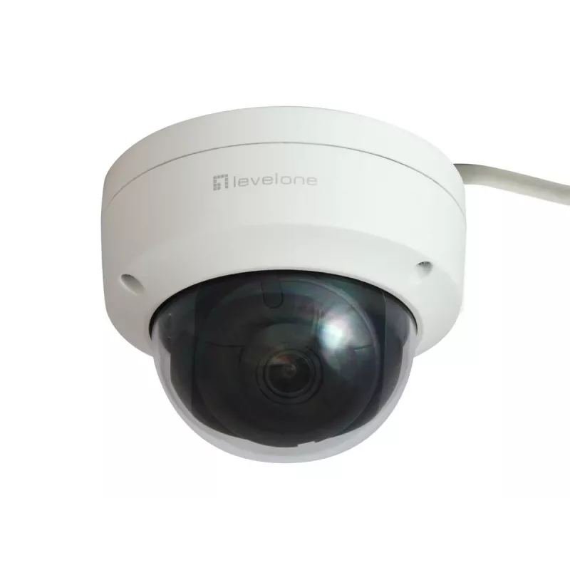 LevelOne GEMINI FCS-3404 fiksuoto objektyvo kupolinė IP vaizdo kamera, 6 MP, H.265, 802.3af PoE, vidaus/lauko