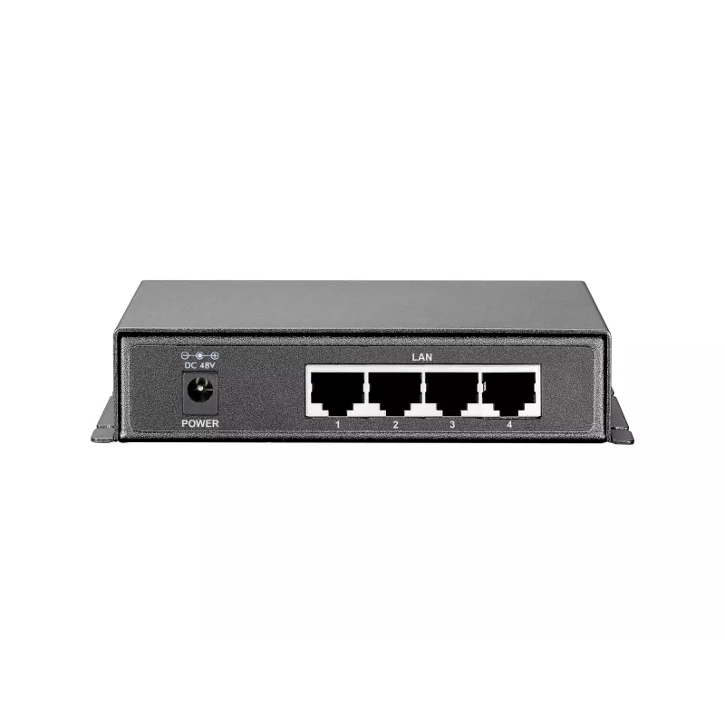 LevelOne GEP-0520 5-Portų Gigabit PoE komutatorius, 61.6 W, 802.3af PoE, 4 PoE išėjimai, su maitinimo adapteriu