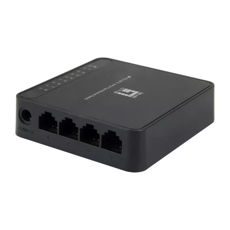 LevelOne FEU-0812 tinklo jungiklis nevaldomas Fast Ethernet (10/100) juodas