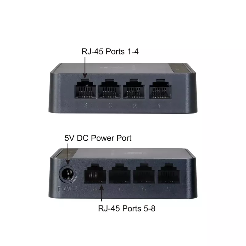 LevelOne FEU-0812 tinklo jungiklis nevaldomas Fast Ethernet (10/100) juodas