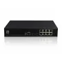 LevelOne KILBY 10-Port L2 valdomas Gigabit PoE jungiklis, 2 x SFP, 802.3at/af PoE, 125 W, 8 PoE išėjimai