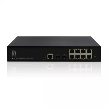 LevelOne KILBY 10-Portų L2 Valdomas Gigabitinis Switch, 2 x SFP