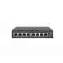 LevelOne Hilbert GES-2108P 8 prievadų Gigabit PoE Smart Lite valdomas jungiklis, 802.3at/af PoE, 8 PoE išėjimai, 112,8 W PoE biudžetas