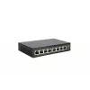 LevelOne Hilbert GES-2108P 8 prievadų Gigabit PoE Smart Lite valdomas jungiklis, 802.3at/af PoE, 8 PoE išėjimai, 112,8 W PoE biudžetas