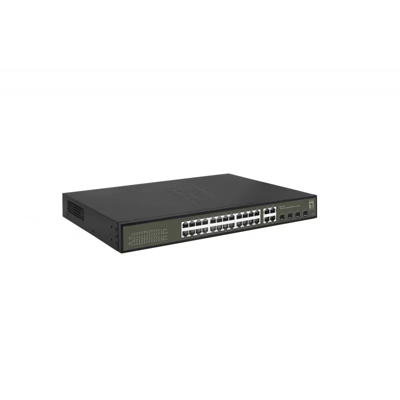 Valdomas jungiklis LevelOne Hilbert 28 prievadų Gigabit PoE