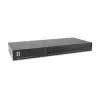 LevelOne 16 prievadų PS/2-USB VGA KVM jungiklis, 2048 x 1536 pikseliai, montavimas į stovą, 1U, juoda