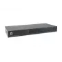 LevelOne 16 prievadų PS/2-USB VGA KVM jungiklis, 2048 x 1536 pikseliai, montavimas į stovą, 1U, juoda