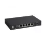 5 prievadų nevaldomas 2,5G Ethernet komutatorius LEVELONE GEU-0525 — 5× 2,5G RJ-45, 25 Gbit/s perjungimas, montuojamas ant sienos