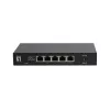 5 prievadų nevaldomas 2,5G Ethernet komutatorius LEVELONE GEU-0525 — 5× 2,5G RJ-45, 25 Gbit/s perjungimas, montuojamas ant sienos