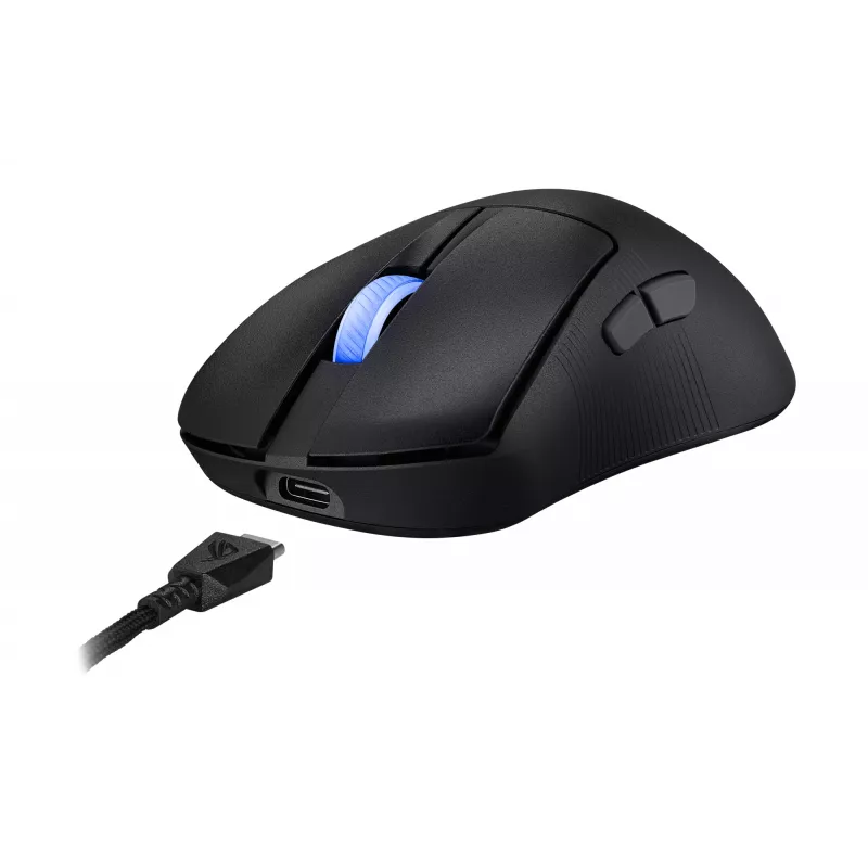 ASUS ROG Keris II Ace Wireless AimPoint Black pelė žaidimams Dešinei rankai RF belaidis + Bluetooth + USB Type-A Optinis 42000 DPI