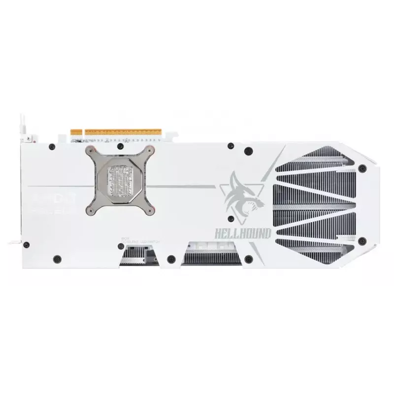 Vaizdo plokštė PowerColor Hellhound Radeon RX 9070 XT 16 GB GDDR6, 256 bitų, PCIe 5.0, 3x DP 2.1a + HDMI 2.1b, 340 mm, balta, OC