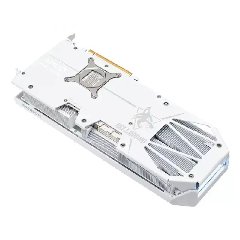 Vaizdo plokštė PowerColor Hellhound Radeon RX 9070 XT 16 GB GDDR6, 256 bitų, PCIe 5.0, 3x DP 2.1a + HDMI 2.1b, 340 mm, balta, OC