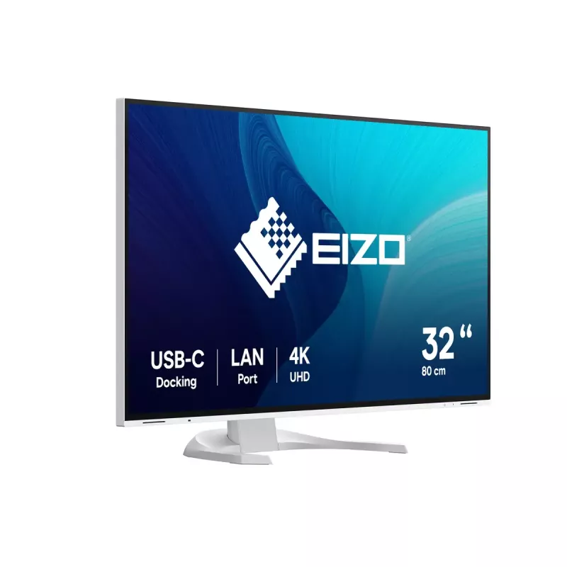 EIZO FlexScan EV3240X-WT monitor 80 cm (31,5 colio) 3840 x 2160 pikselių 4K Ultra HD LCD Baltas
