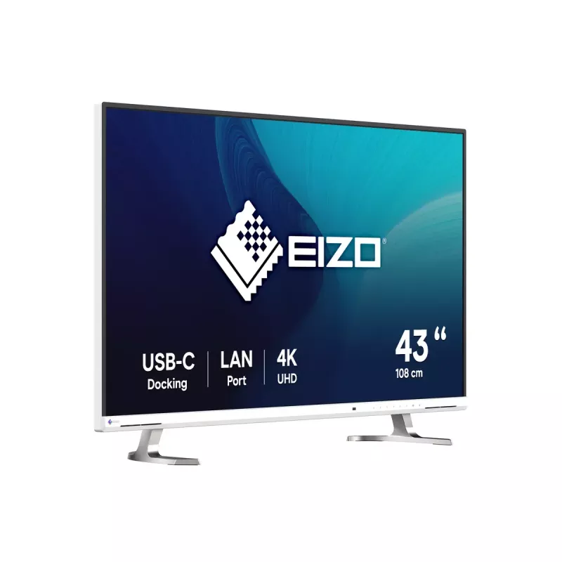 EIZO FlexScan EV4340X-WT monitor kompiuterinis 108 cm (42,5 colio) 3840 x 2160 pikselių 4K Ultra HD LCD baltas