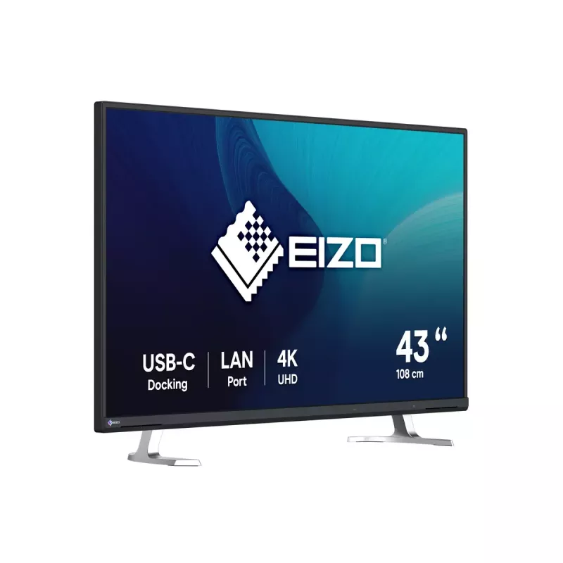 EIZO FlexScan EV4340X-BK monitor 108 cm (42,5 colio) 3840 x 2160 4K Ultra HD LCD juodas