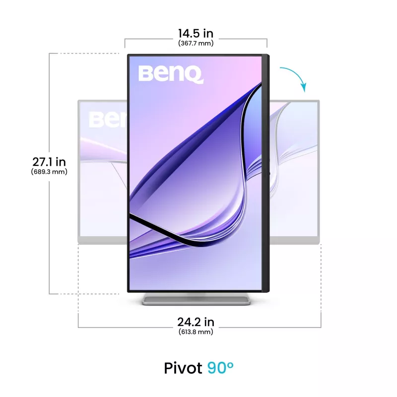 BenQ MA270U monitorius 68,6 cm (27 colių) 3840 x 2160 pikselių 4K Ultra HD baltas