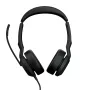 Jabra Evolve2 50 - USB-C/A UC Stereo (be Bluetooth), laidinis, 20 - 20000 Hz, biuro/skambučių centras, 148.9 g, ausinės, juodos