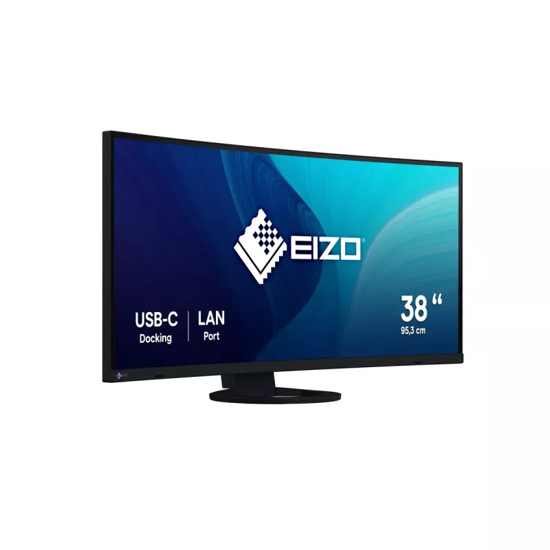 Monitorius EIZO FlexScan EV3895 37,5 colio itin platus lenktas IPS 3840×1600, 300 cd/m², 1000:1, USB-C PD 85W, DisplayPort, HDMI, USB hub, VESA