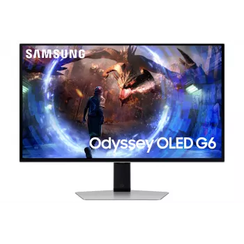 Samsung G60SD monitorius 68.6 cm (27 colių) 2560 x 1440 pikselių Quad HD OLED sidabrinis