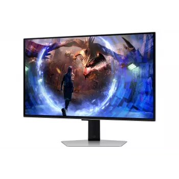 Samsung G60SD monitorius 68.6 cm (27 colių) 2560 x 1440 pikselių Quad HD OLED sidabrinis