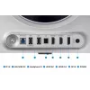 Samsung G60SD monitorius 68.6 cm (27 colių) 2560 x 1440 pikselių Quad HD OLED sidabrinis