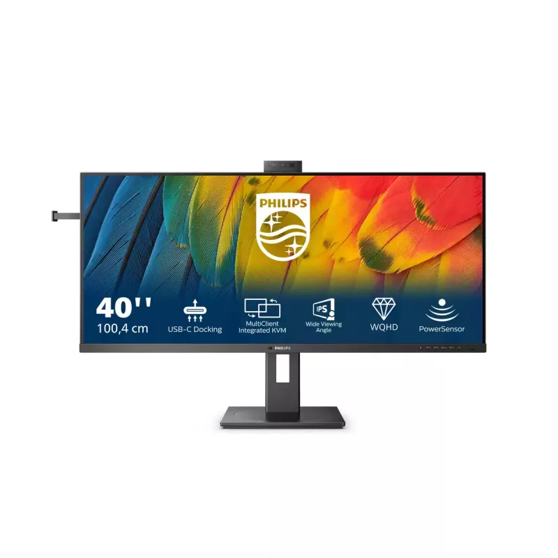 Philips 5000 serijos 40B1U5601H/00 monitorius 101,6 cm (40 col.) 3440 x 1440 pikselių Wide Quad HD LCD juodas