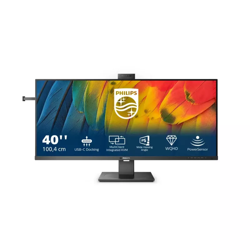 Philips 5000 serijos 40B1U5601H/00 monitorius 101,6 cm (40 col.) 3440 x 1440 pikselių Wide Quad HD LCD juodas