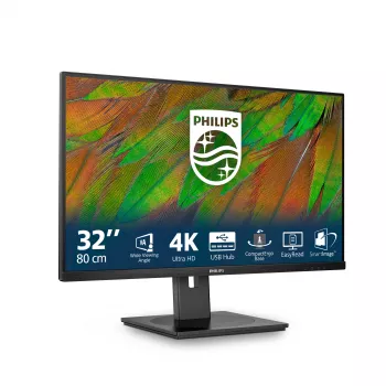 Philips 3000 serija 32B1N3800/00 kompiuterio monitorius 81,3 cm (32 col.) 3840 x 2160 pikselių 4K Ultra HD LCD juodas
