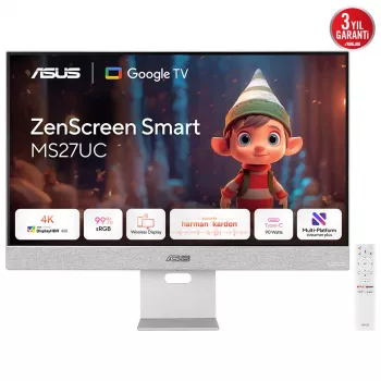 ASUS ZenScreen Smart Monitor MS27UC 27 colių 4K Ultra HD LCD monitorius pilkas