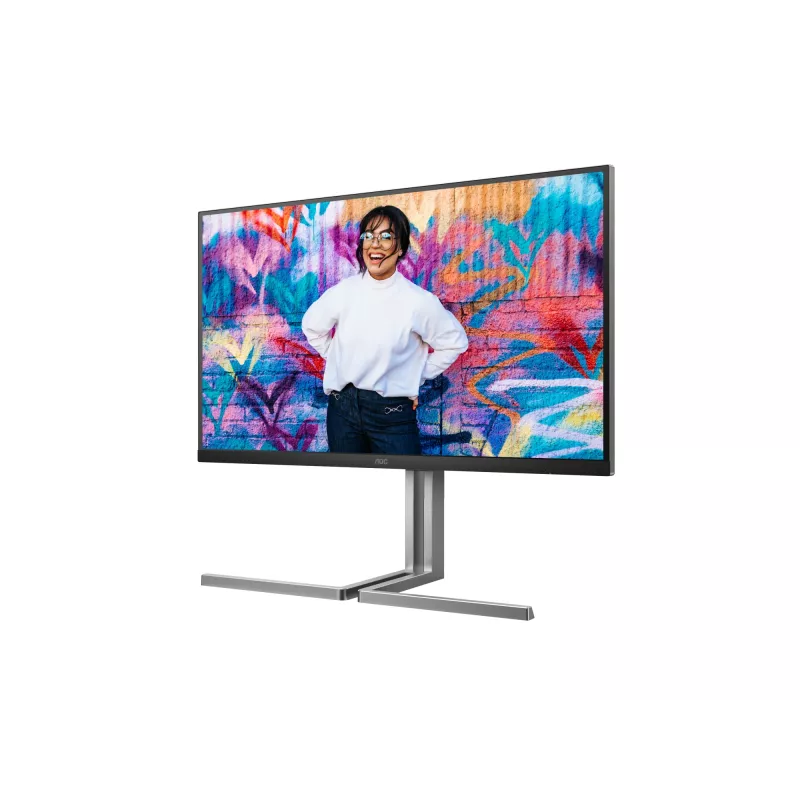 AOC U32U3CV monitor kompiuterinis 80 cm (31,5 colio) 3840 x 2160 pikselių 4K Ultra HD LCD juodas