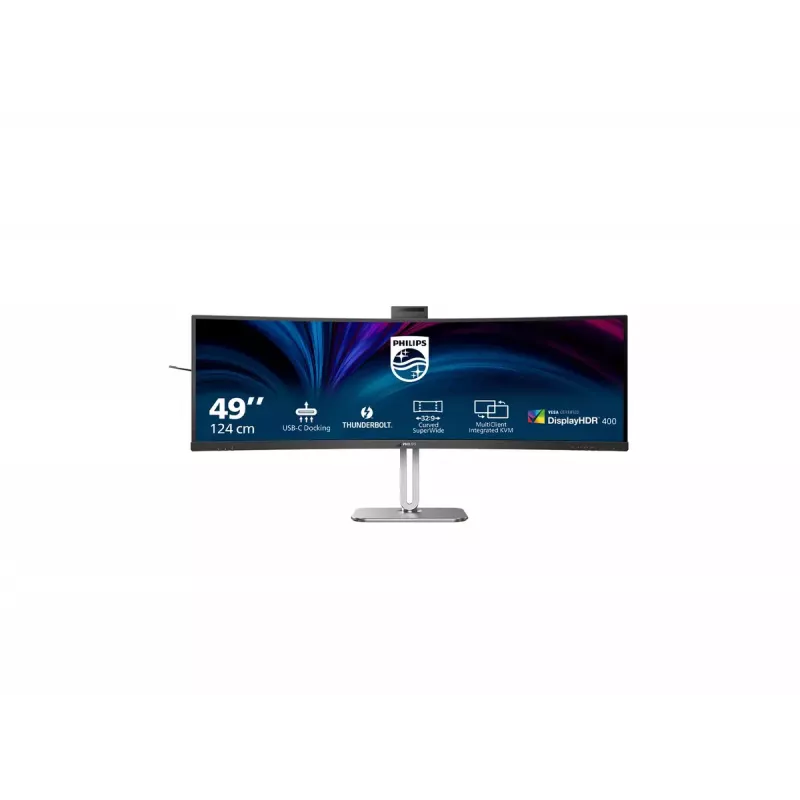 Philips 49B2U6903CH/00 monitor 124,5 cm (49 colių) 5120 x 1440 pikselių Dual QHD LCD pilkas