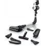 Bosch BSS711W belaidis šluotinis dulkių siurblys, akumuliatorinis, be maišelio, 0,3 l, juodos, sidabrinės, baltos spalvos