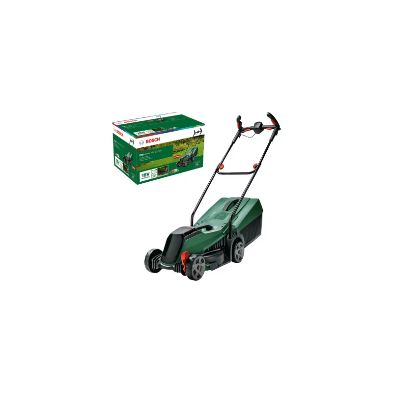 Bosch City Mower 18V-32 akumuliatorinis stumiamas vejapjovė juoda, žalia