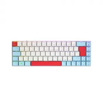 CHERRY MX-LP 2.1 Kompaktiška belaidė klaviatūra Gaming RF Wireless + Bluetooth QWERTZ Vokiškas Baltas