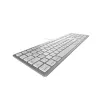 CHERRY KC 6000C FOR MAC klaviatūra, universali, USB, QWERTZ, sidabrinė