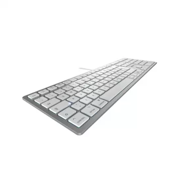 CHERRY KC 6000C FOR MAC klaviatūra, universali, USB, QWERTZ, sidabrinė