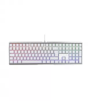 CHERRY MX 3.0S RGB klaviatūra žaidimams USB QWERTZ vokiška balta