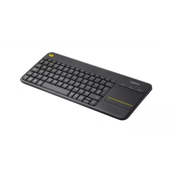 LOGITECH Wireless Touch Keyboard K400 Plus - Juoda - Ispanų QWERTY