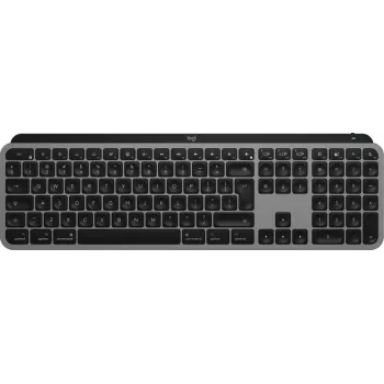 Logitech MX Keys S for Mac belaidė klaviatūra Bluetooth QWERTY aliumininė juoda