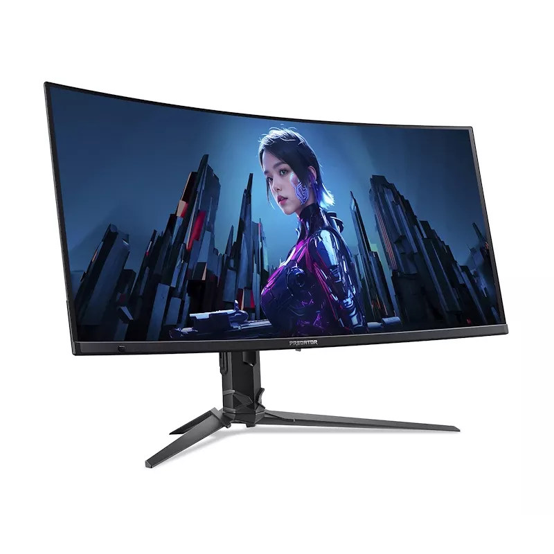 ACER Predator X34 X5bmiiphuzx 34 colių QD-OLED žaidimų monitorius, UWQHD, 3440x1440, 240 Hz, juodas