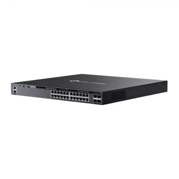 TP-Link Omada 24 prievadų Gigabit L3 valdomas PoE+ jungiklis su 4 10G lizdais