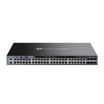 TP-Link Omada SG6654X 48 prievadų Gigabit L3 valdomas jungiklis su 6 10G lizdais