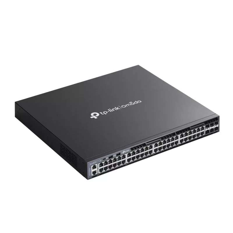 TP-Link Omada SG6654X 48 prievadų Gigabit L3 valdomas jungiklis su 6 10G lizdais