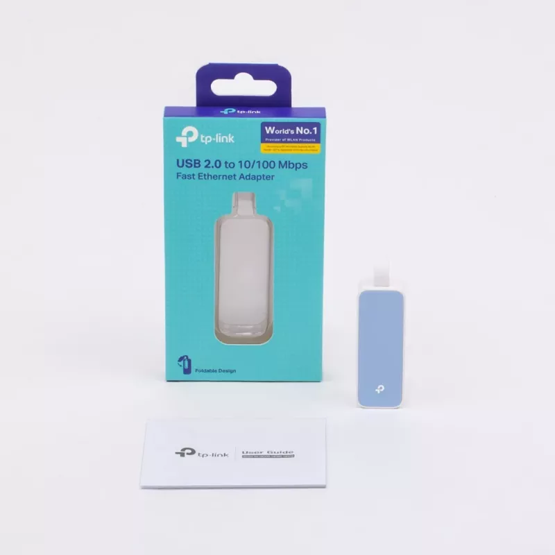 TP-Link UE200 tinklo adapteris (USB 2.0), eternetas 10/100 Mbit/s, baltos spalvos