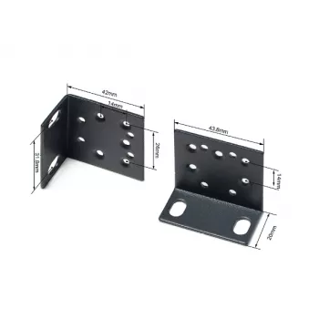 TVirtinimo rinkinys TP-Link Omada 19 colių jungikliams Rack Mount Kit juodas metalas
