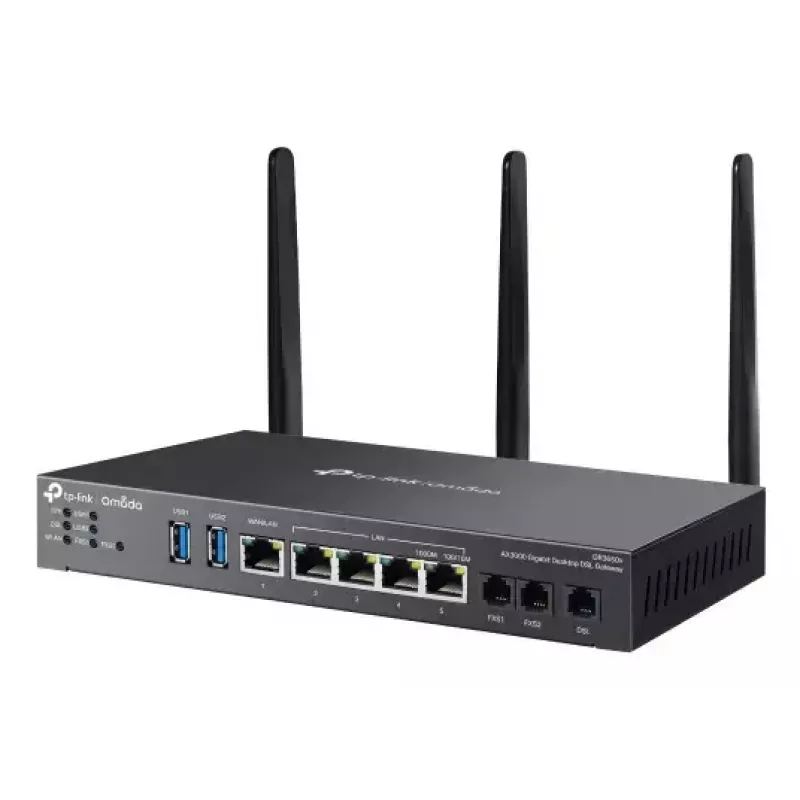 TP-Link Omada AX3000 belaidis maršrutizatorius Gigabit Ethernet dvispalvis (2,4 GHz / 5 GHz) juodas