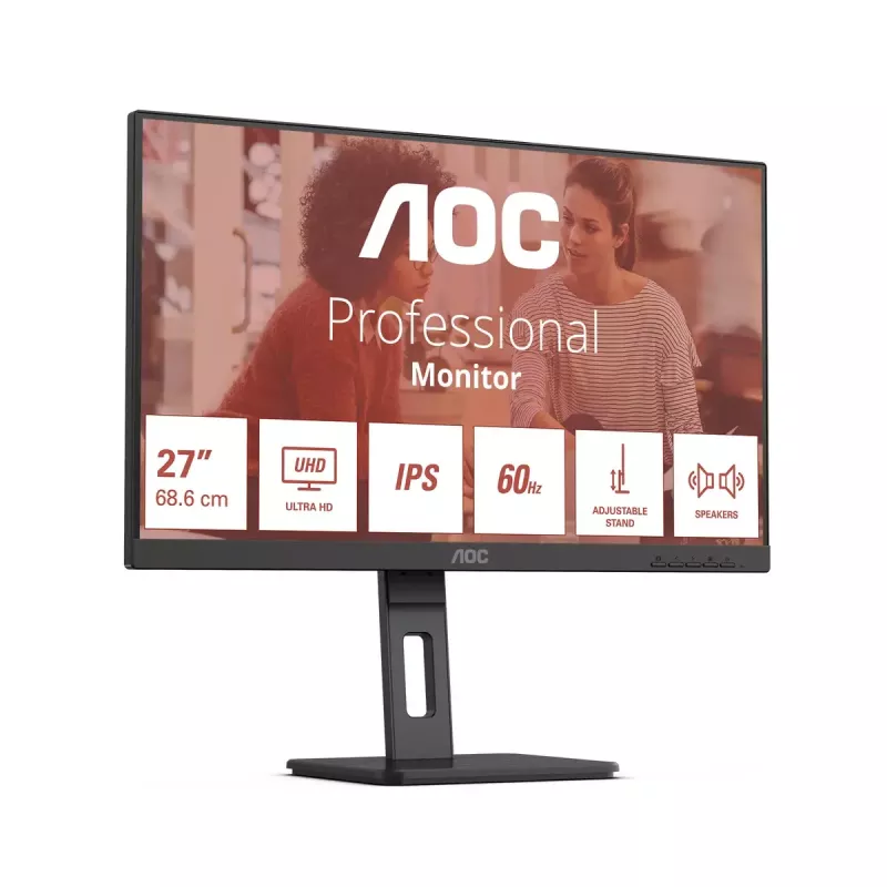 Monitorius AOC E3 U27E3UF 68,6 cm (27 colių) 3840 x 2160 pikselių 4K Ultra HD LED juodas
