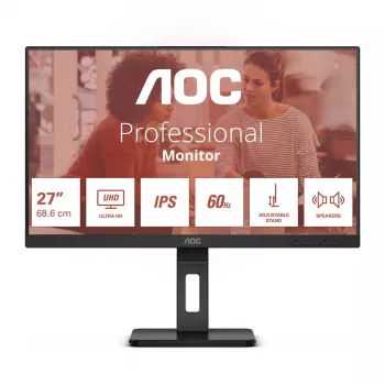 Monitorius AOC E3 U27E3UF 68,6 cm (27 colių) 3840 x 2160 pikselių 4K Ultra HD LED juodas